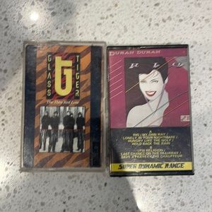 Vintage 80s cassette tapes - Duran Duran & Glass Tiger